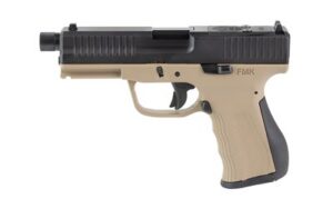 FMK FMKG49TDE G3 Full Size Frame 9mm Luger 14+1 4.50" Polished Threaded Barrel, Black Carbon Steel Optic Ready/Serrated Slide, Dark Earth Polymer