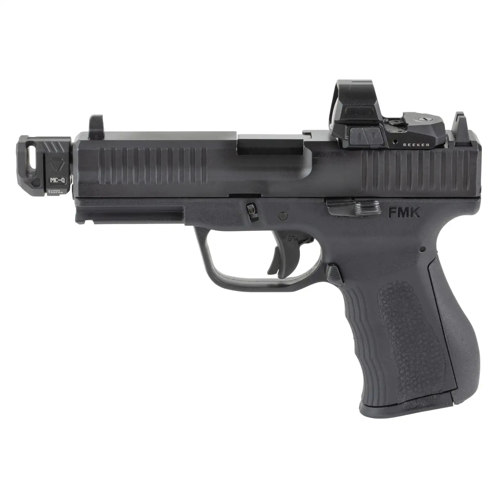 FMK FMKG39BBSTR G3 Strike Compact Frame 9mm Luger 17+1 4.50" Threaded Barrel, Serrated with Optic Slide, Black Polymer Frame with Accessory Rail, SI