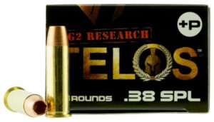 G2 Research G00618 Telos 38Special+P 105gr Fracturing Copper Hollow Point 20 per Box/25 Case