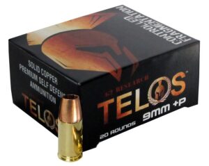 G2 Research G00619 Telos 9mmLuger+P 92gr Fracturing Copper Hollow Point 20 per Box/25 Case