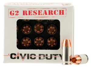 G2 Research G00621 Civic Duty 380ACP 64gr Copper Expansion Projectile 20 per Box/25 Case