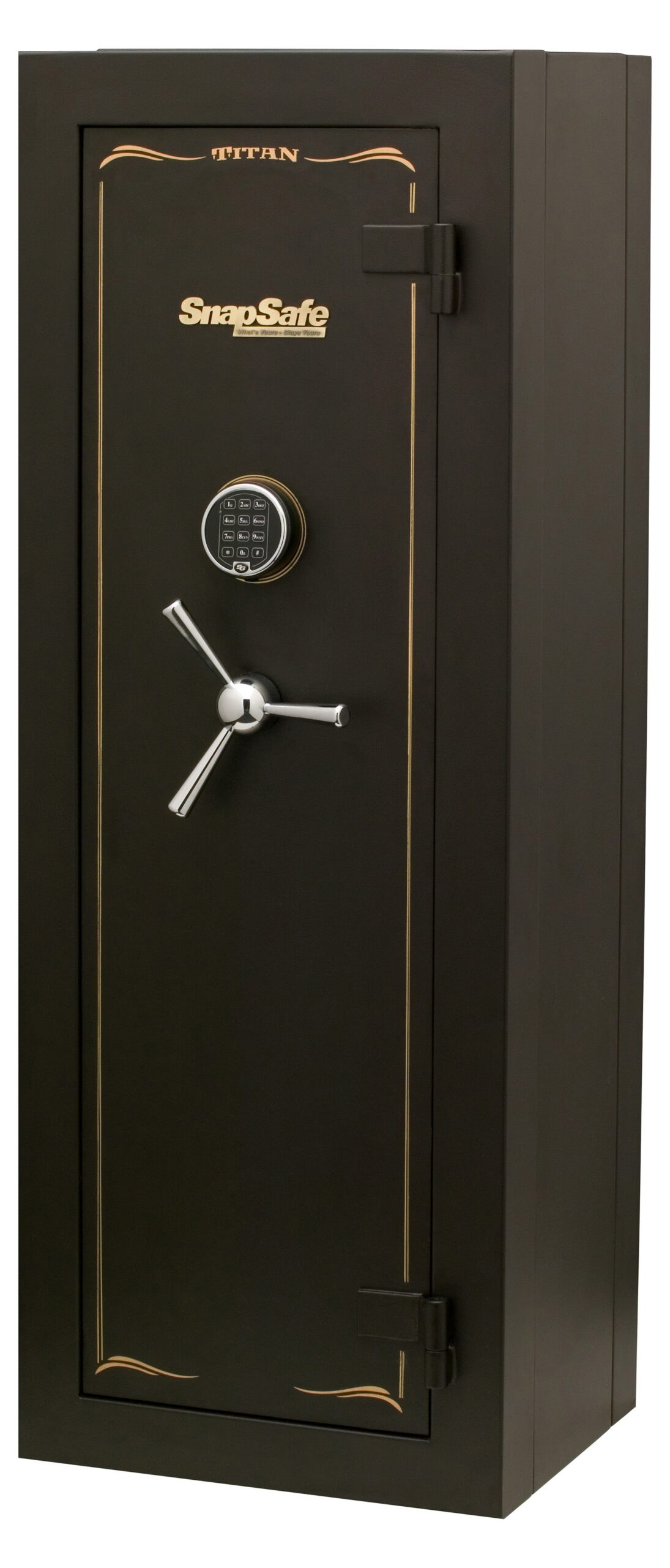 Hornady SnapSafe 75010 Titan Modular Safe Access Code/Key Entry, Black 9 Gauge Steel, 9 Gun Slots, 12+ Long Gun Capacity
