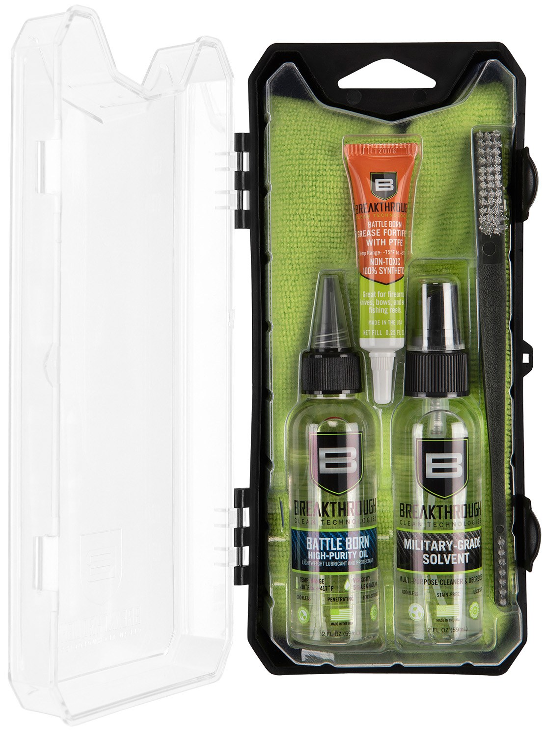 Allen Company Breakthrough the Basics Kit - Includes Solvent High-Purity Oil Towel Brush & Grease Sample Packs BT-101