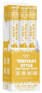Wicked Cutz WCBS12TY Teriyaki Beef Sticks 12 Pack