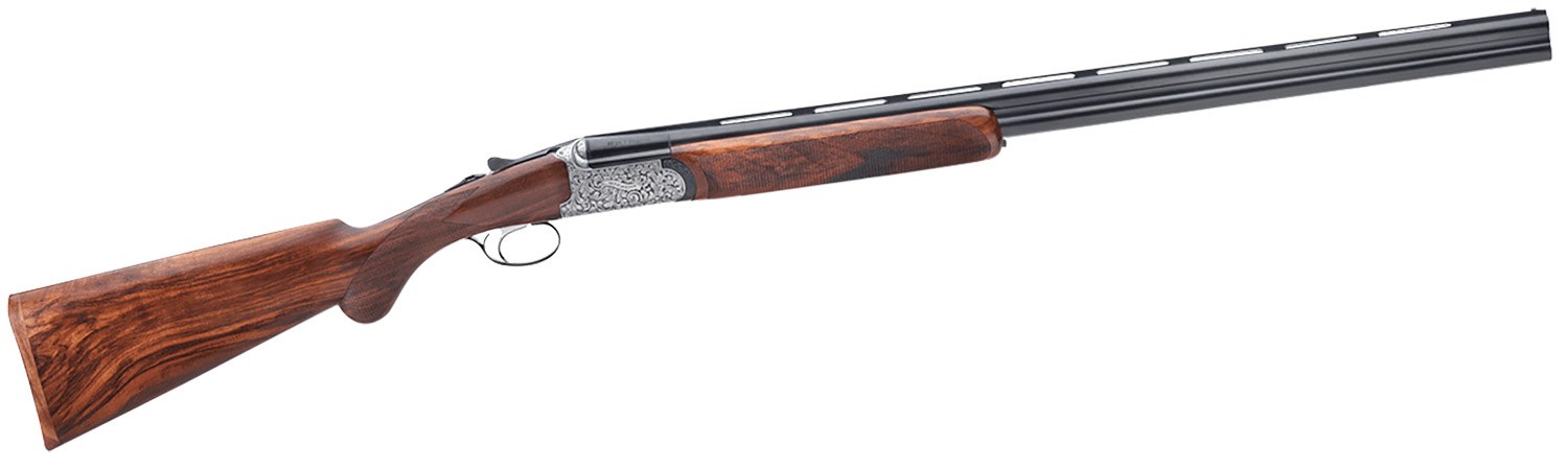 Rizzini USA 410141029 Round Body EM Full Size 410 Gauge Break Action 2-Round 29" Vent Rib Barrel, Coin Anodized Silver Receiver, Fixed with Prince of