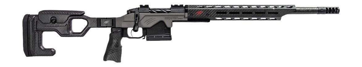 Fierce Firearms REPHT22CM20TU Reaper H-Tac 2.0 22 Creedmoor 3+1 20" Carbon Fiber Match Grade Threaded Barrel, Tungsten Cerakote Receiver with