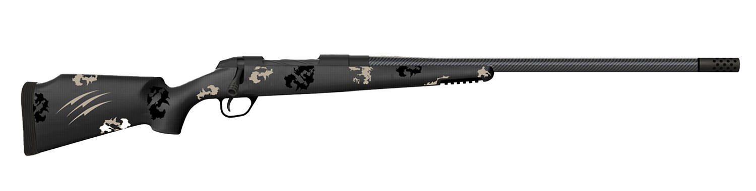 Fierce Firearms FCTRG6MMCM24BBO CT Rage 6mm Creedmoor 4+1 24" Carbon Fiber C3 Carbon Fiber Barrel Black Cerakote Titanium Blackout Camo Fixed Fierce