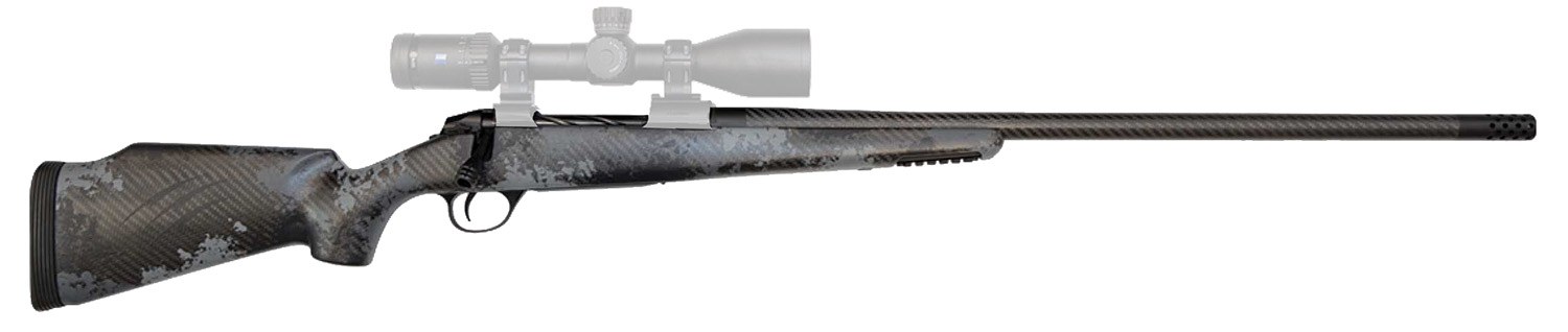 Fierce Firearms FCRG65PRC22TP Carbon Rage Full Size 6.5 PRC 3+1 22" Black C3 Carbon Fiber Barrel, Tungsten Gray Cerakote Titanium Receiver, Phantom