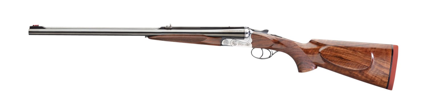 Rizzini USA 7001416 Rhino Express Full Size 416 Rigby 2-Round 23" Gloss Blued Steel Barrel, Coin Anodized Silver Engraved Steel Receiver, Oiled