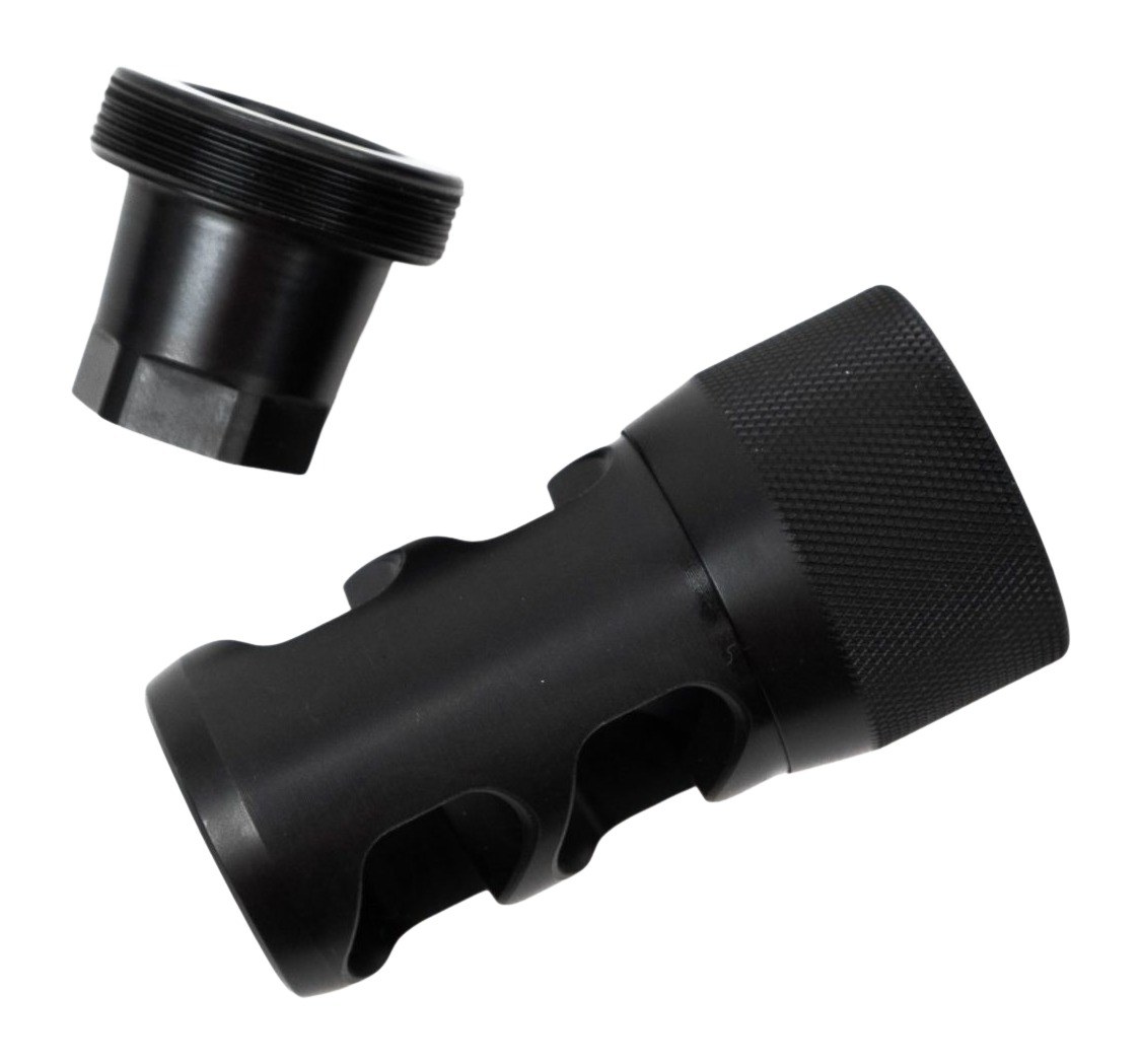 Area419 Hellfire 2P-Self Timing Muzzle Brake with Adapter 6.5mm/30cal 5/8-24