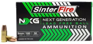 SinterFire Inc SF9100NXG Next Generation (NXG) 9mmLuger 100gr Lead Free Ball 50 per Box/20 Case