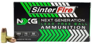 SinterFire Inc SF38075NXG Next Generation (NXG) 380ACP 75gr Lead Free Ball 50 per Box/20 Case