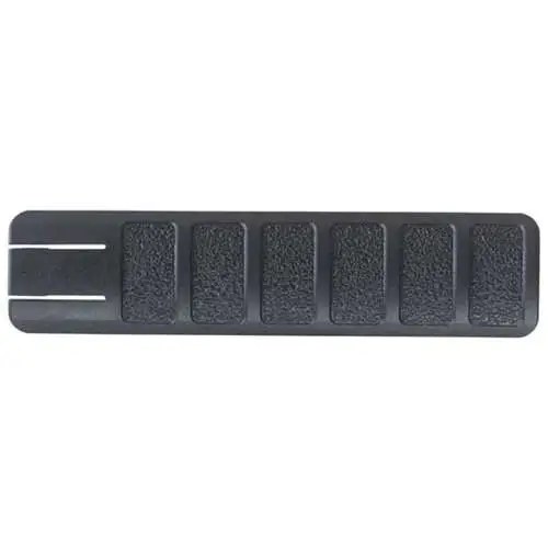 AR-15 Picatinny Battle Grip Rail Cover Polymer Battle Grip Rail Cover Picatinny Polymer Black 6''