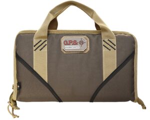 Memory Foam Case - Large with Magazine Back Pockets Green/Black