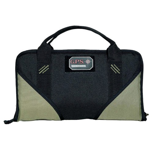 Memory Foam Case - Large with Magazine Back Pockets Green/Black - Image 2