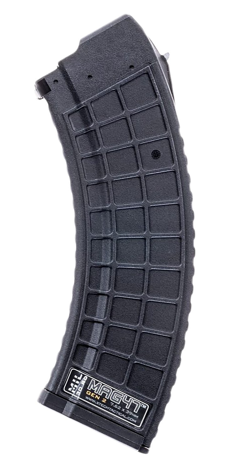 Xtech Tacitcal XTT1152BLKMIL Gen2 30-Round Waffle 7.62X39 Fits AK-47 Black Stainless Steel