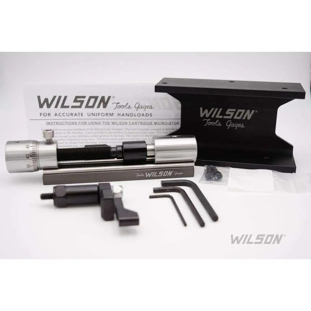 L.E. Wilson Case Trimmer Kit with Micro Adjust Kit Case Trimmer Kit with Micro Adjustable Stainless