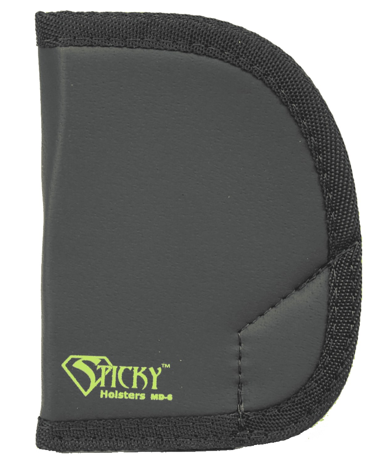 Sticky Holsters MD6 MD-6 Black/Green Latex Free Rubber Fits Ruger SP101 Ambidextrous