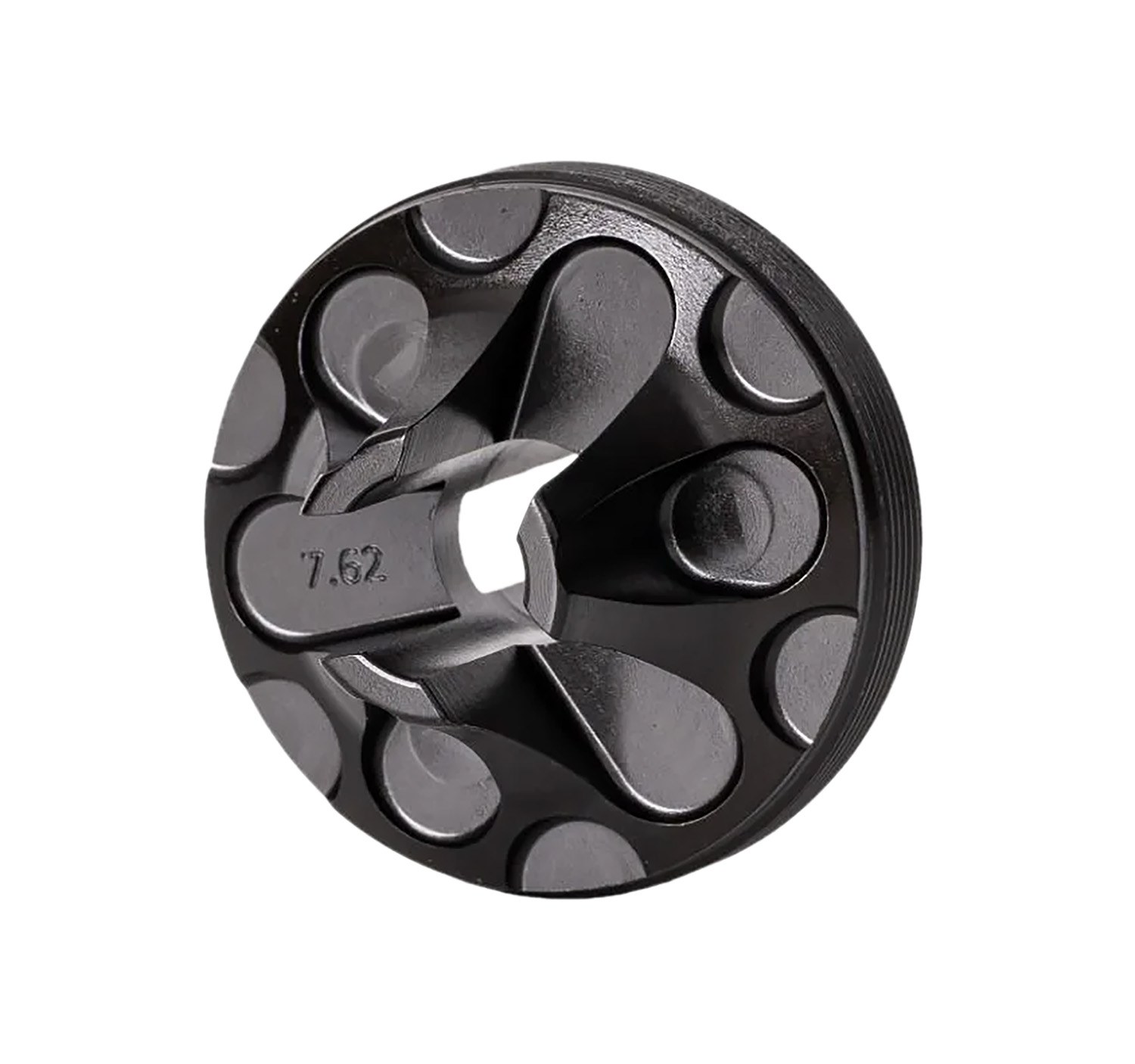 Rugged Suppressors FC006 Flash Hider Front Cap 7.62mm, Black Steel for Some Rugged Suppressors