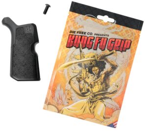 Die Free Co Llc KFGBLK Kung Fu Grip Black Nylon Fits AR15/M4/AR10/SR25