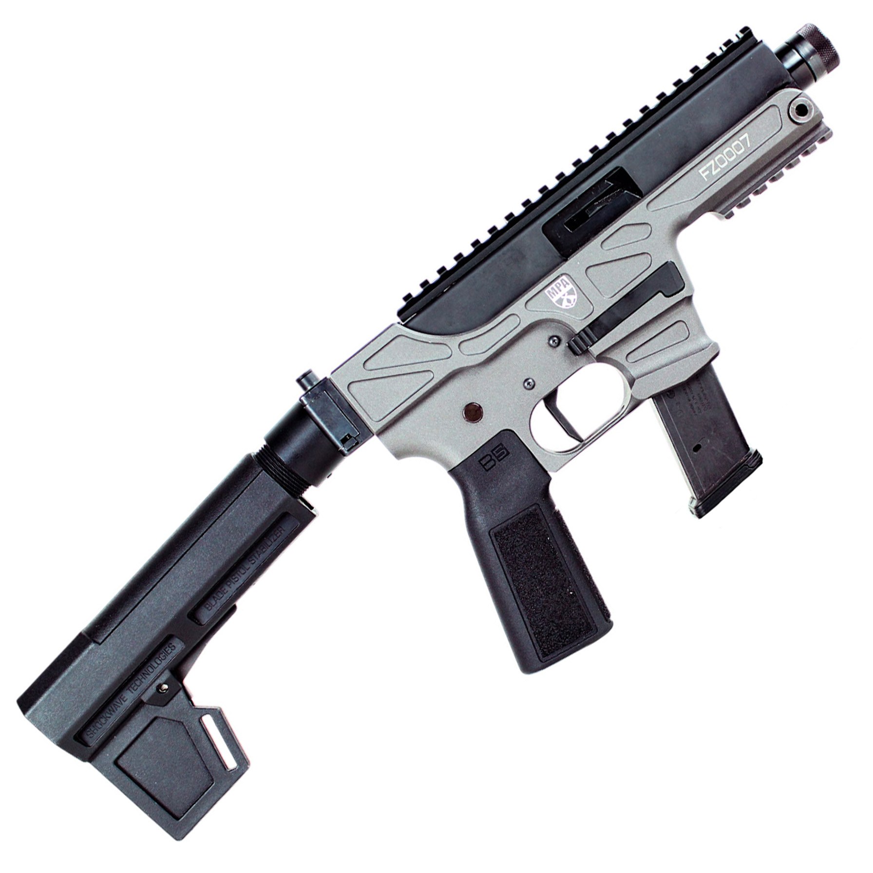 MasterPiece Arms 30K 30K 9mm Luger 30+1 4.50" Black Threaded Barrel, Aluminum Receiver with Picatinny Rail, Black B5-P22 Grip - Image 2