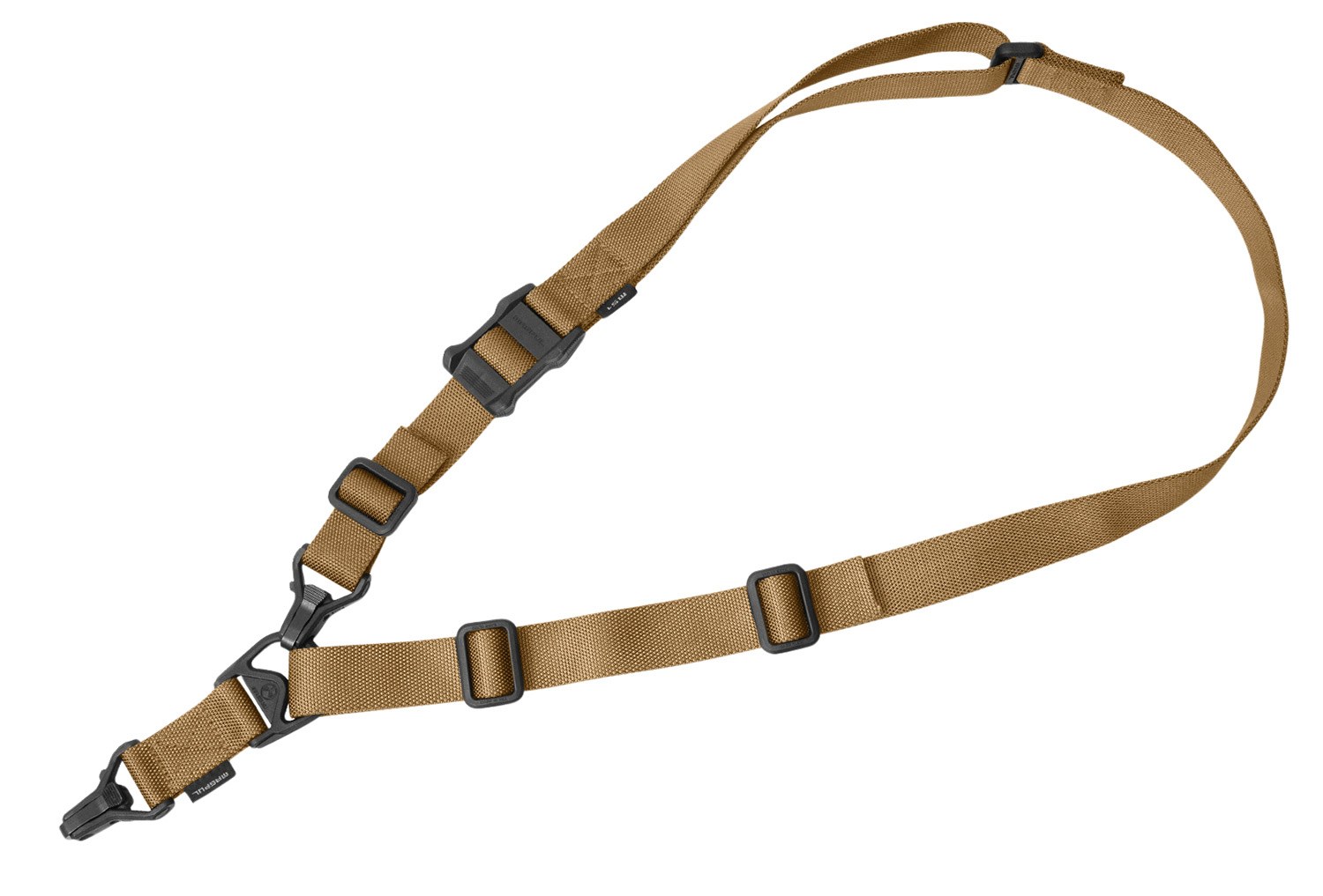 Magpul MAG514COY MS3 Gen2 Sling Coyote Tan Nylon 48"-60" OAL Adjustable One-Two Point Rifle