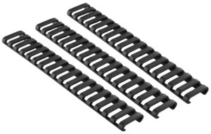 Picatinny Ergo 18 Slot Ladder Rail Cover - 3-PACK 18 Slot Ladder Rail Cover Picatinny Polymer Black