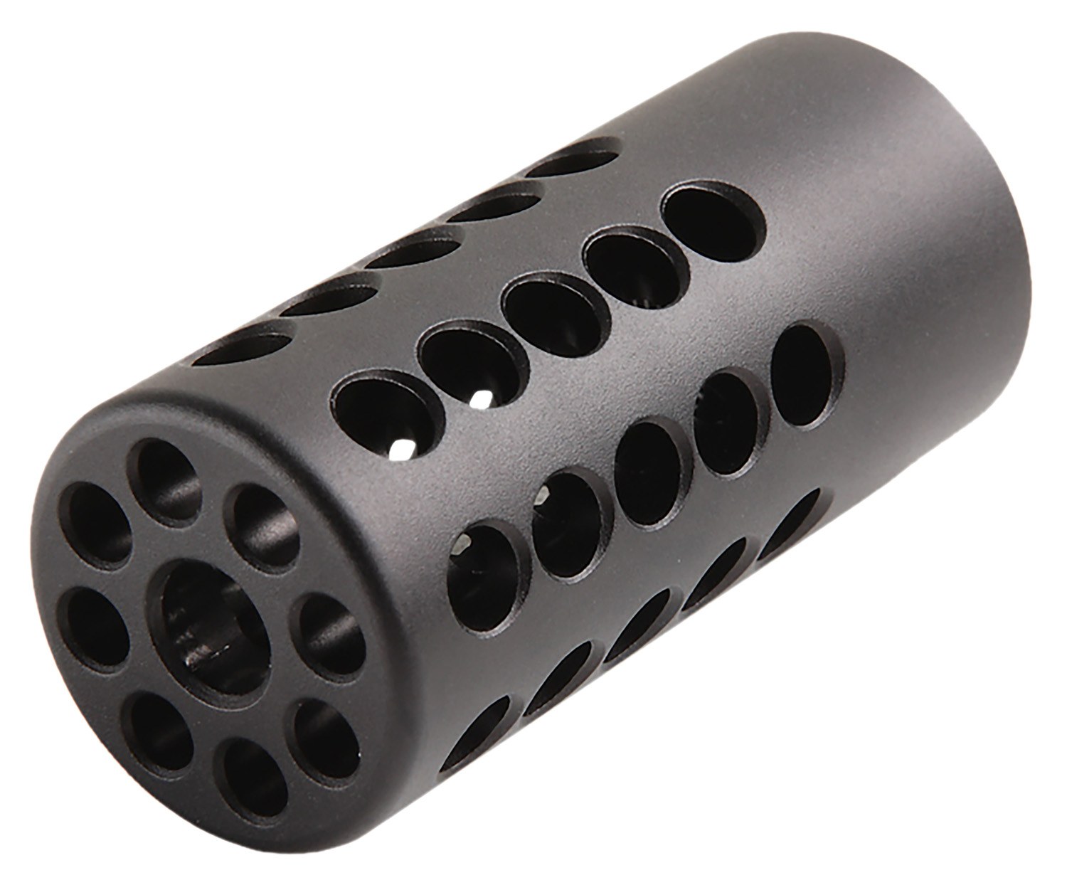 Tactical Solutions PLCMPMB Pachmayr-Lite Compensator Black Matte Aluminum with 1/2"-28 Tpi Threads for 22 LR Ruger Mark I, III, IV, II