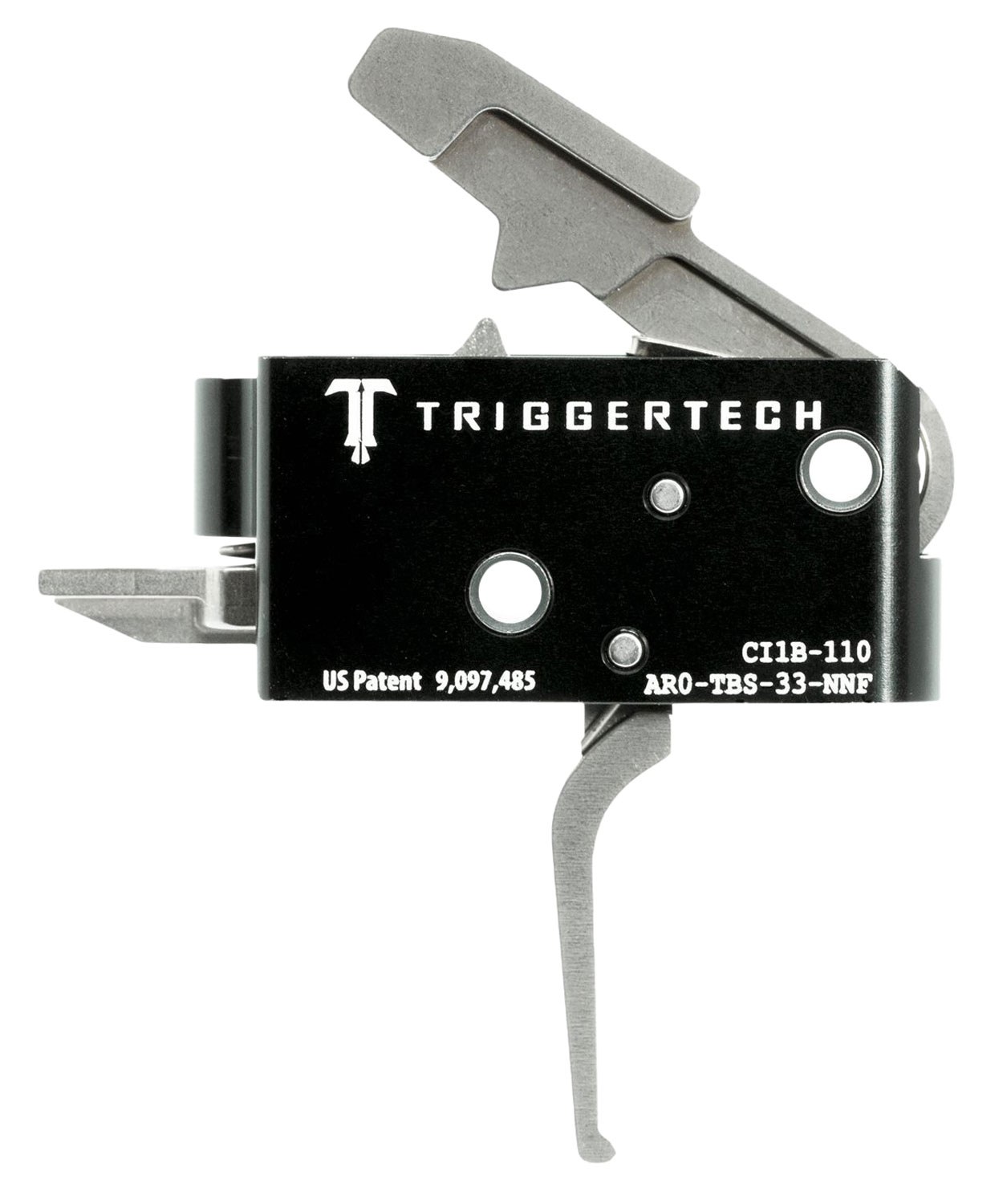 TriggerTech AR0TBS33NNF Competitive Primary Two-Stage Flat Trigger with 3.50 Lbs Draw Weight for AR-15 Right