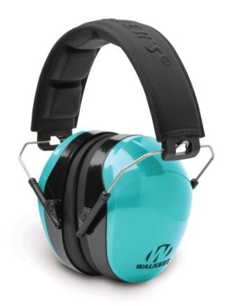 Walker's GWPDCPMLTL Advanced Protection Passive Muff 26 dB Over the Head Aqua Blue/Black Polymer - Image 2