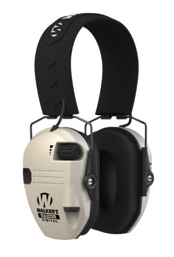 Walker's GWPDRSEM Razor PRO Digital Electronic Muff 23 dB Over the Head Bone/Black Polymer - Image 2