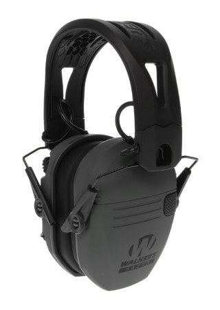 Walker's GWPRSEMRHBGY Razor Tacti-Grip 23 dB Over the Head Battleship Gray/Black Polymer - Image 2