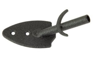 Skull Hooker Flush Wall Mount Black