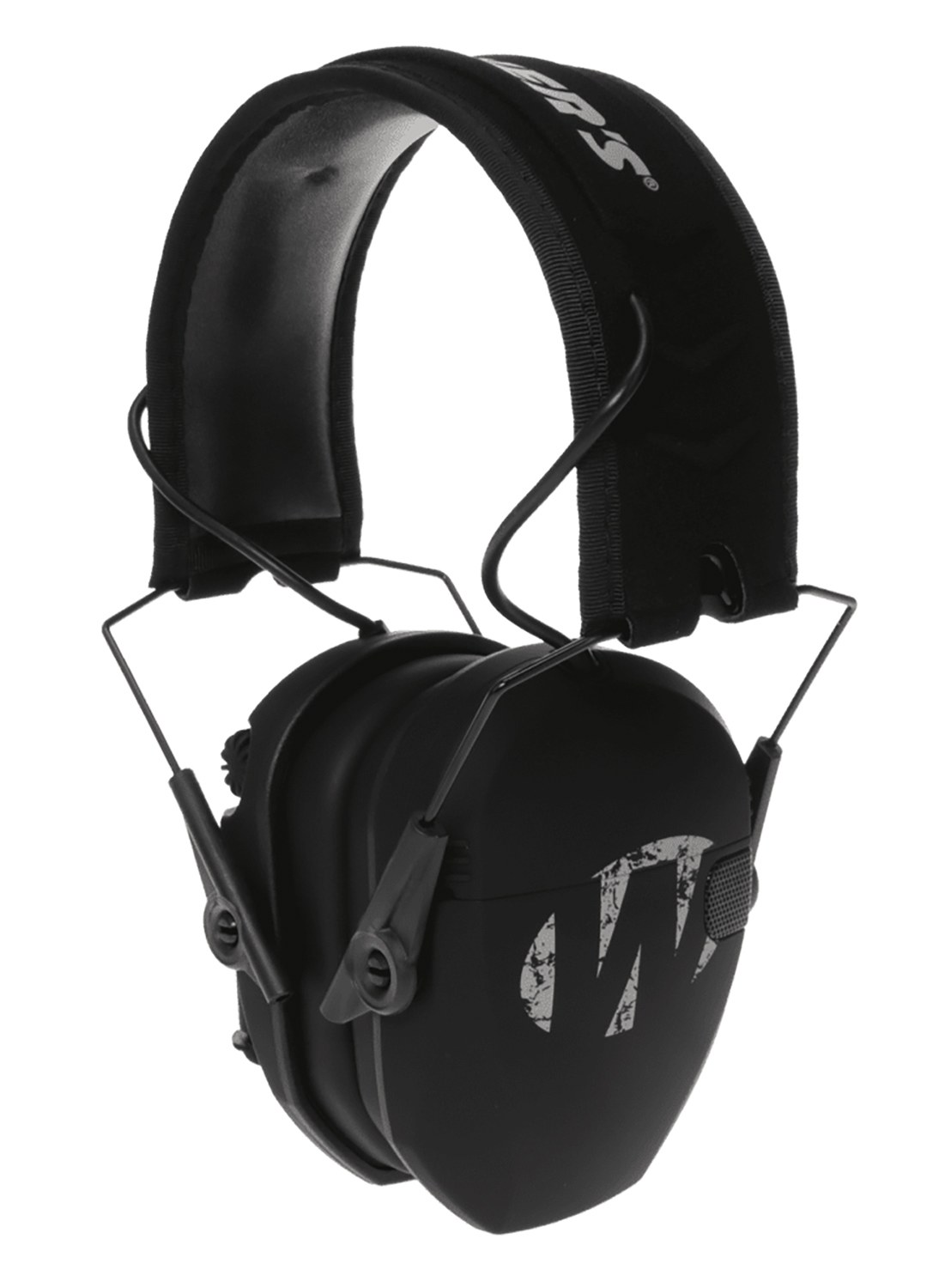 Walker's GWPRSEMFS Razor Slim Electronic Freedom Muff 23 dB Over the Head Black with Distressed Walker's Logo Polymer