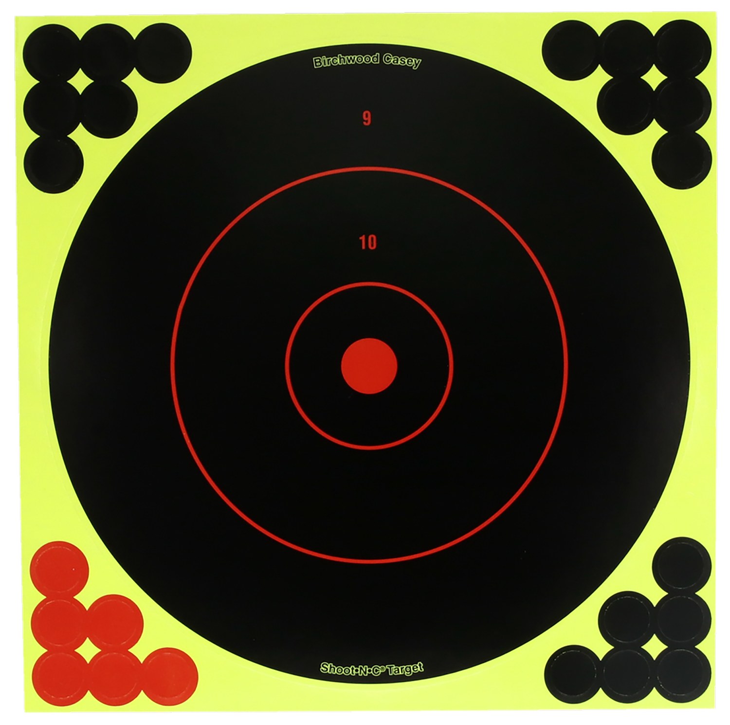 Birchwood Casey TDSNC1212PK Target Dispenser Adhesive Paper 12" Bullseye, Includes Pasters 12-Pack