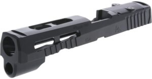 Rival Arms RARA10G306A Precision Slide A1 Black QPQ Steel, Ported, Front & Rear Serrations, RMS Optic Cut Fits Glock 43/43X