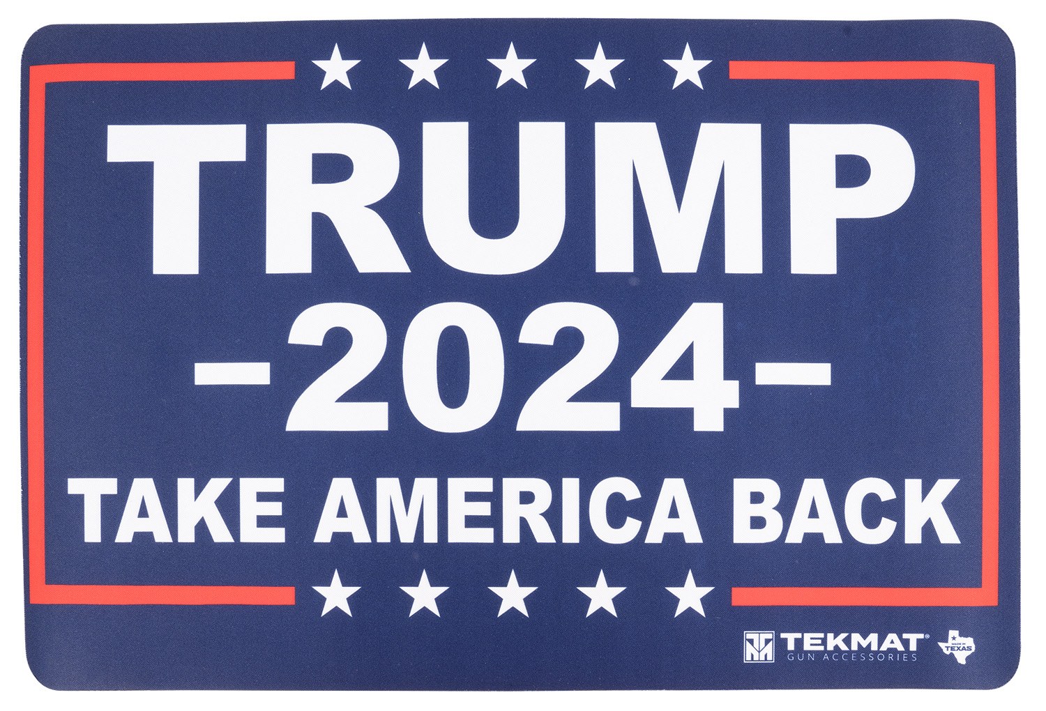 TekMat TEKR17TRUMP2024 Trump 2024 Take Back America Red/White/Blue Rubber 11" X 17"