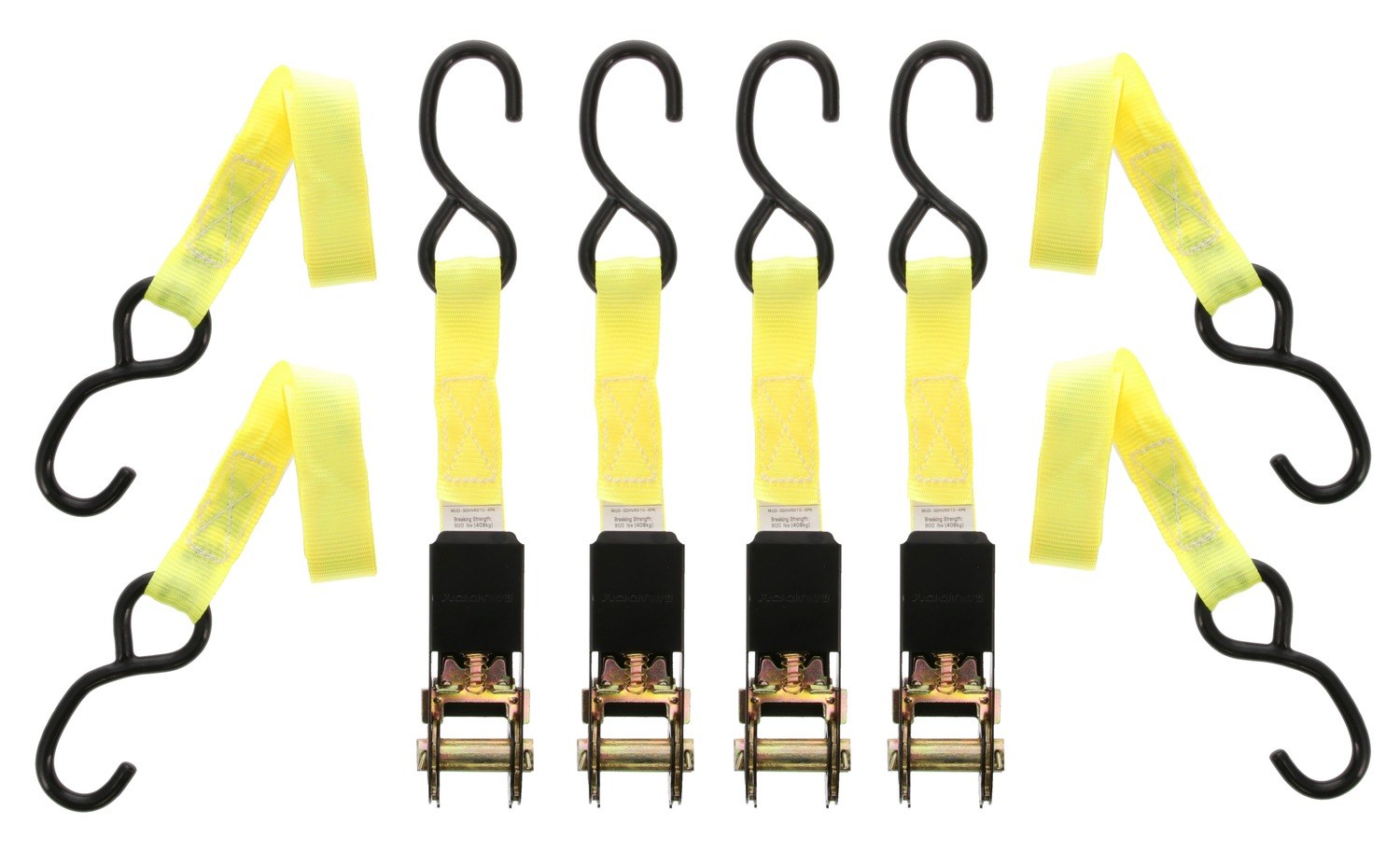 Muddy MUD-SDHVRS10-4-Pack 1"X10'Standard Duty Ratchet