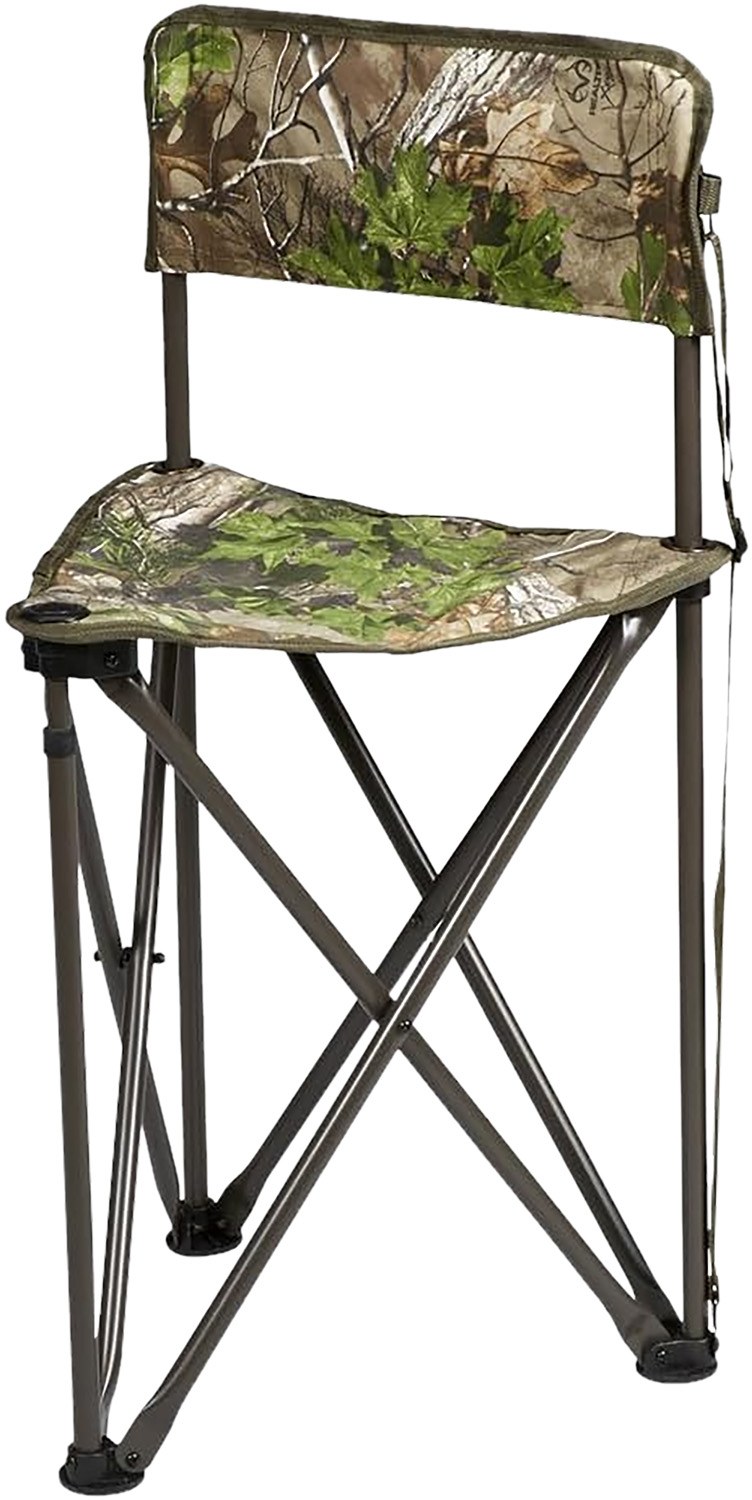 Hunters Specialties HS1001531 Tripod Camochair Folding Mossy Oak Bottomland Steel/Polyester