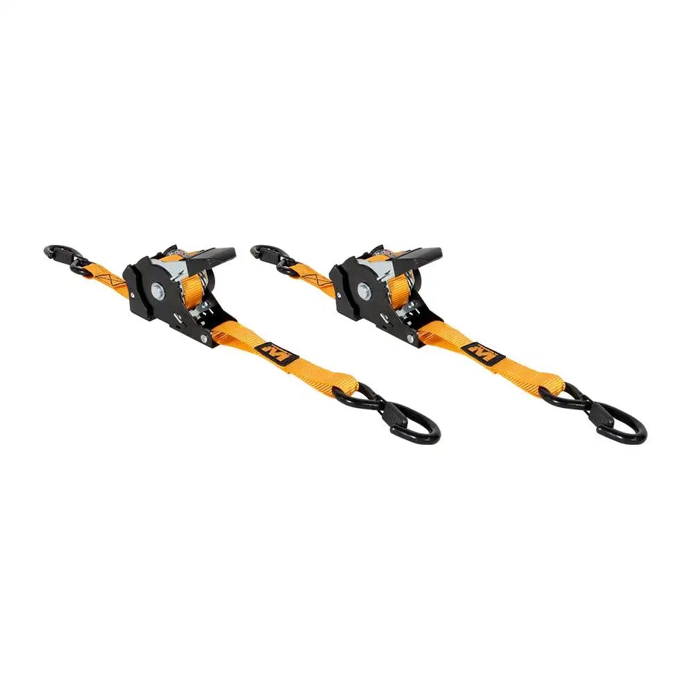 Muddy MUD-RRS10-2-Pack 1"X10" Ratchet Straps Orange