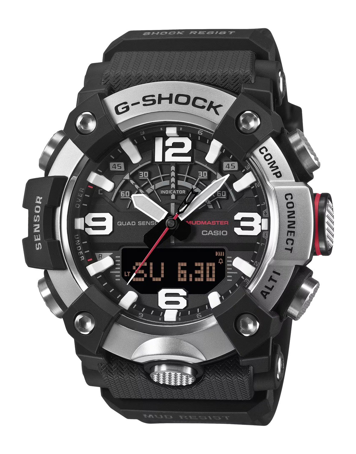 Gshock GG-B100XM-1ACR Analog-Dig Mudmaster Black/Sil