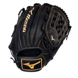 Mizuno MVP Prime Pitcher/Outfield Baseball Glove, 12", RH, Black-Almond