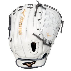 Mizuno MVP Prime Fastpitch Softball Glove, 12", RH, White-Grey