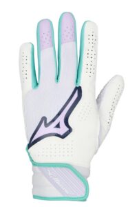 Mizuno FINCH BATTING GLOVES - 2026 - ADULT WHITE-LAVENDER L