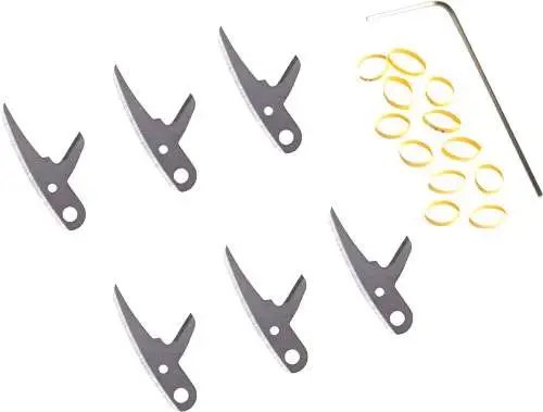 Swhacker Levi Morgan Series Replacement Blades 2 In. Blade 100 Gr. 6-Pack.