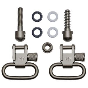 Rifle Sling Swivel Sets 1-1/4'' Kit Inc Swivels with Mach Screw Front Stud,wd Scrw Rr Stud