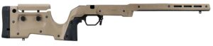 MDT Sporting Goods Inc 104692FDE XRS Chassis FDE Aluminum Core with Polymer Panels, Adjustable Cheekrest, M-LOK Forend, Interchangeable Grips, AICS