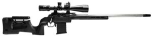 MDT Sporting Goods Inc 104692BLK XRS Chassis Black Aluminum Core with Polymer Panels, Adjustable Cheekrest, M-LOK Forend, Interchangeable Grips, AICS