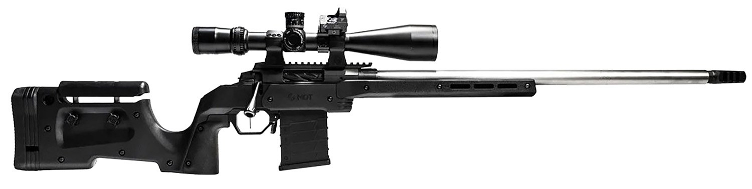 MDT Sporting Goods Inc 104692BLK XRS Chassis Black Aluminum Core with Polymer Panels, Adjustable Cheekrest, M-LOK Forend, Interchangeable Grips, AICS
