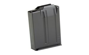 MDT Sporting Goods Inc 104760BLK AICS Magazine 10-Round Extended 223 Rem Black Steel with Polymer Extended Feed Lips